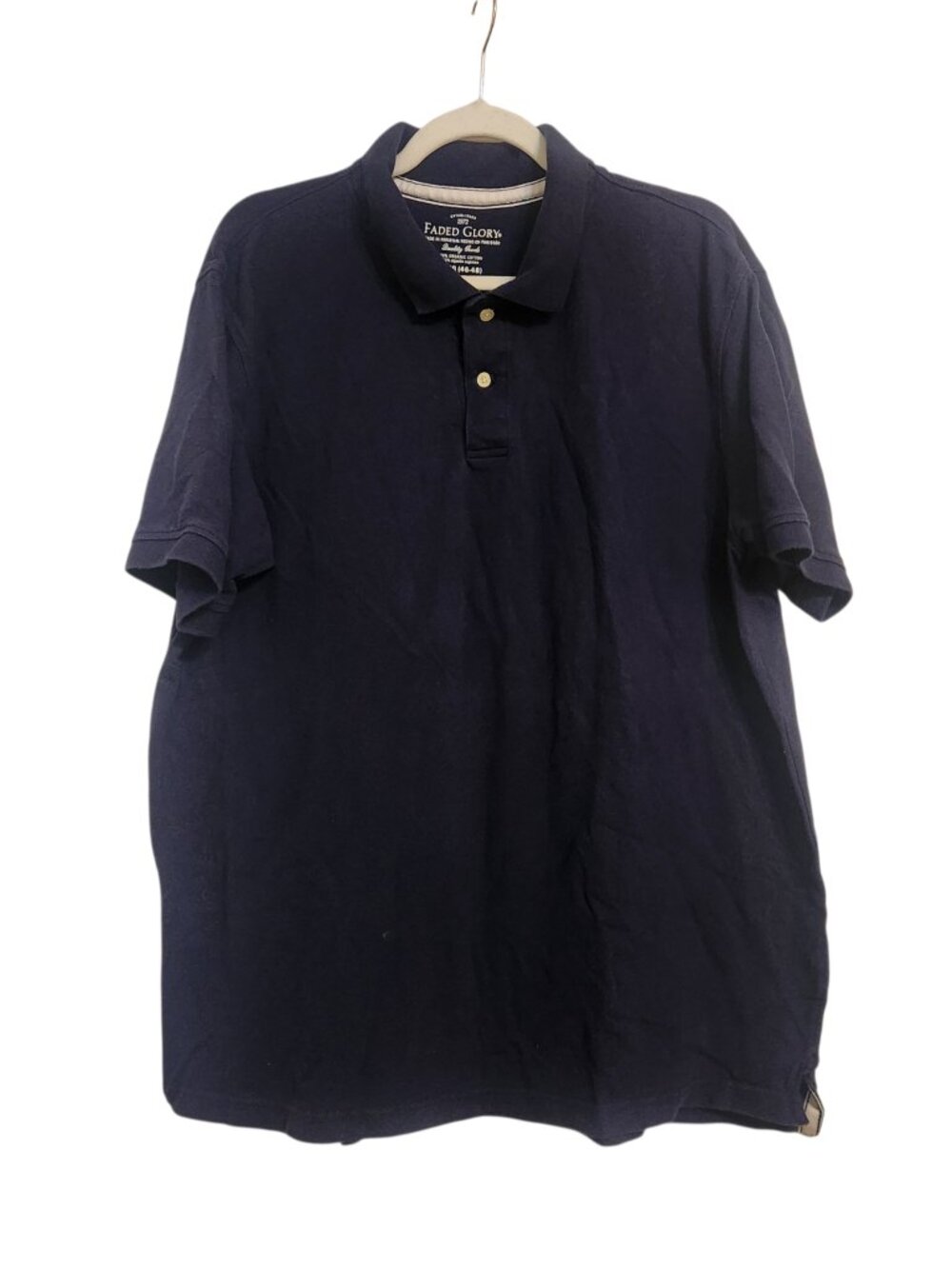 Faded Glory Men's Navy Blue Polo Shirt Size XL (46-48)